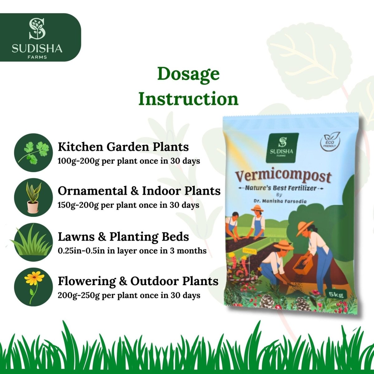 Combo Pack: Vermicompost + Low EC Cocopeat Powder | 100% Organic & Natural | Improves Soil & Water Retention - SUDISHA FARMS