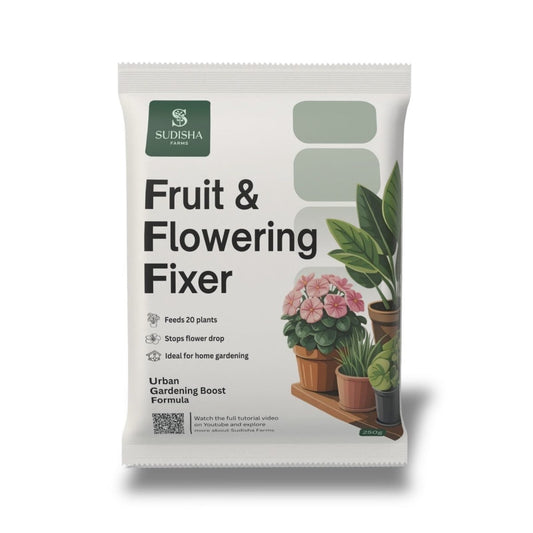 Fruit & Flowering Fixer – Boosts Blooms, Prevents Flower Drop, Ideal for Home Gardening (250g) - SUDISHA FARMS