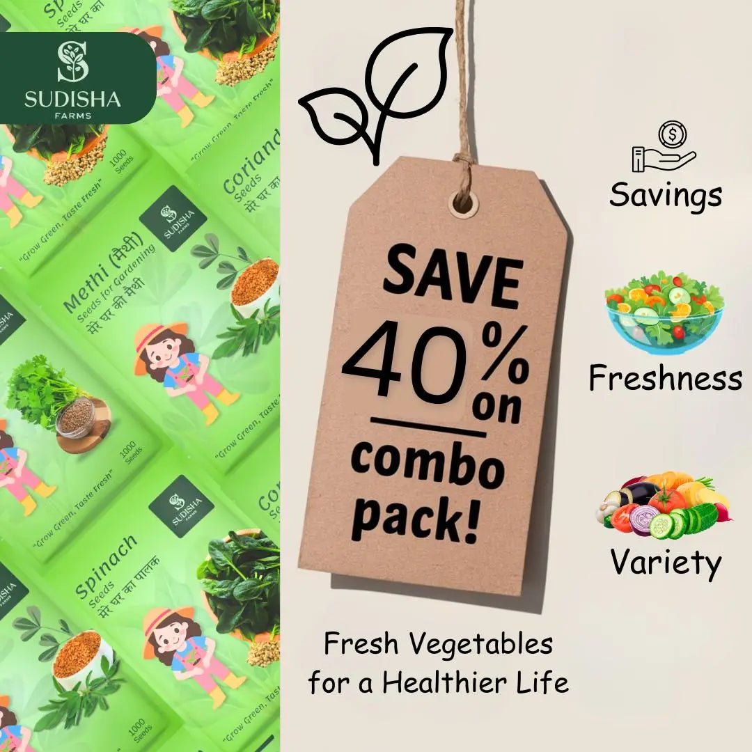 Leafy Combo (Spinach Coriander and Fenugreek) - SUDISHA FARMS