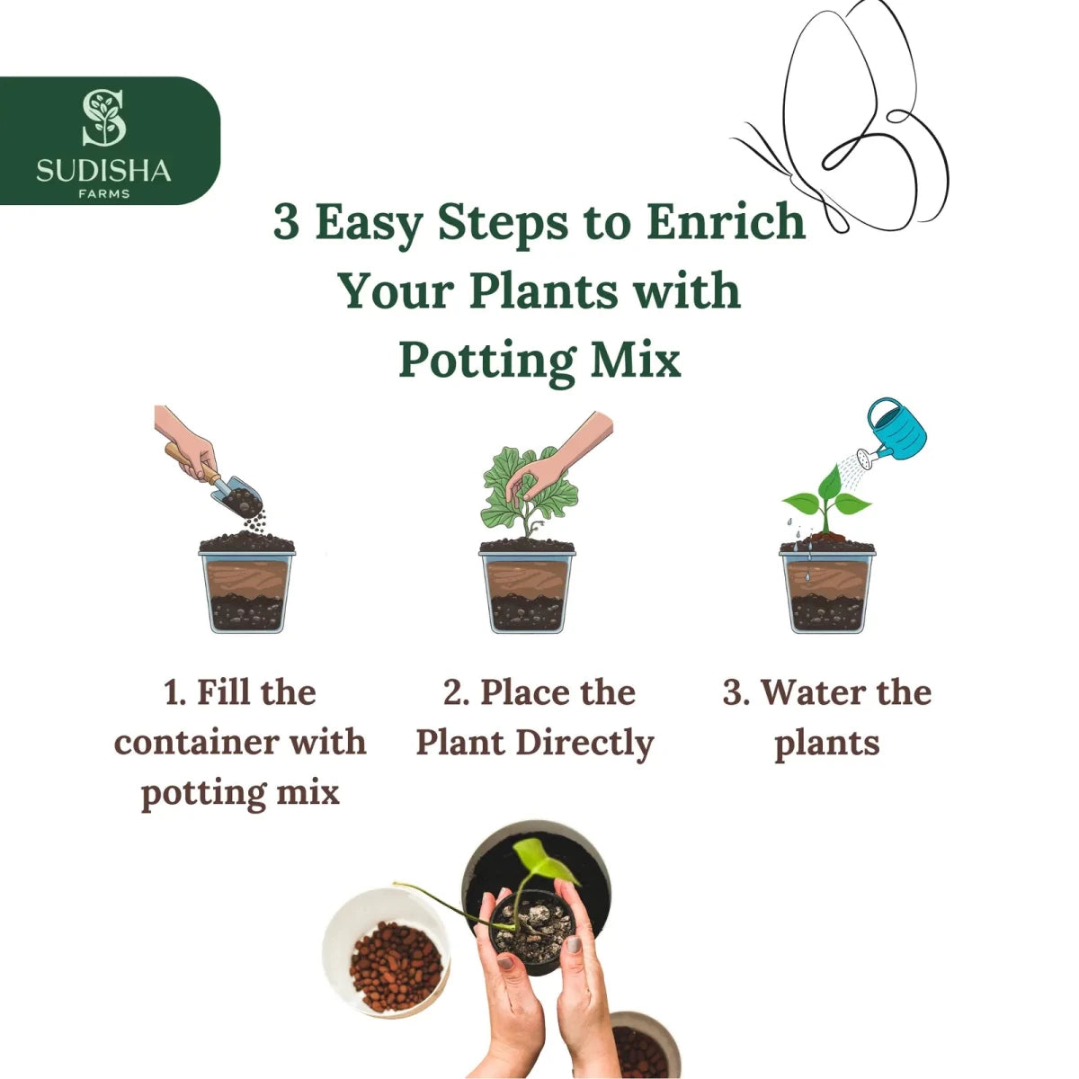 Premium Potting Soil Mix – Ready to Use for All Plants - SUDISHA FARMS
