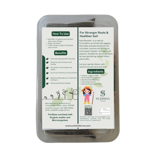 Root Booster Plus for All Plants | Promotes Stronger Roots & Faster Growth | Ideal for Home Gardening | FREE Natural Soil Enhancer Included - SUDISHA FARMS